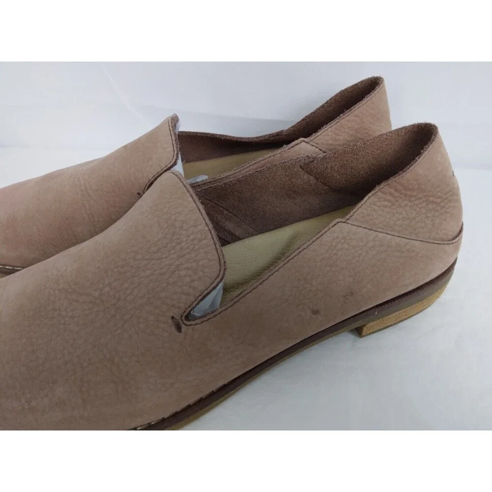 SPERRY Seaport Levy Brown Leather Memory-Foam Slip-On Loafers Womens Size 8.5